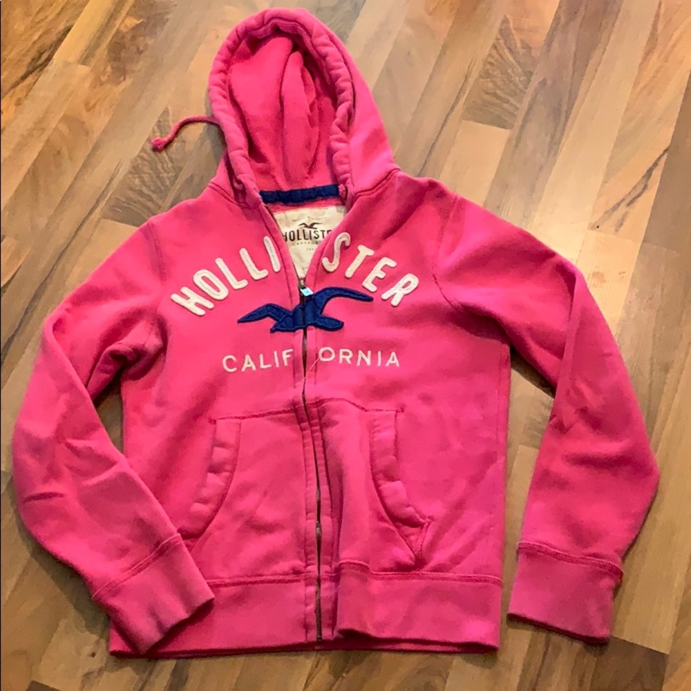 ✨✨✨SMALL/MEDIUM ✨✨✨Pink Hollister  hoodie